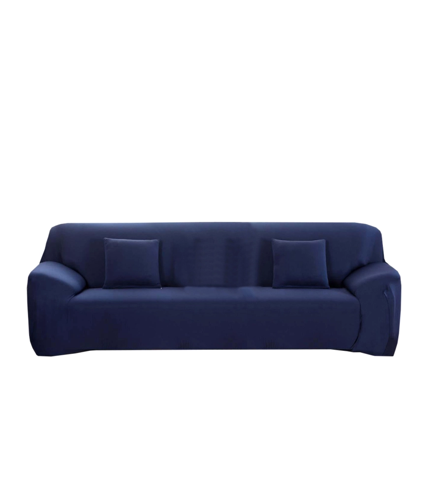 COPRIDIVANO 4 POSTI ELASTICIZZATO BLU, 235-300 CM